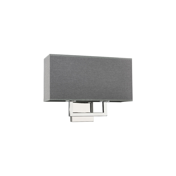 Nowodvorski HOTEL Ścienna Kinkiet Max moc 2x60W E27  Szary 9304