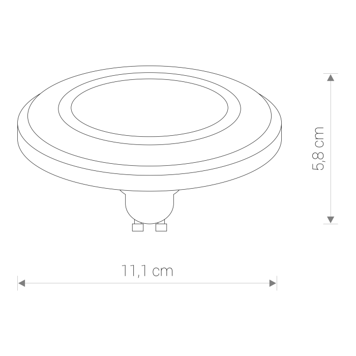 Nowodvorski REFLECTOR DIFFUSER  LED, GU10, ES111, 9W Źródła światła i akcesoria GU10 ES111 Max moc 9W LED Biały 9344