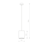 Nowodvorski SHY Sufitowa Wisząca Max moc 1x35W GU10  Szary 9391