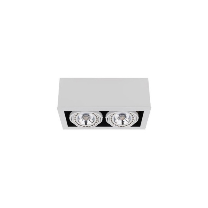 Nowodvorski BOX ES111 Sufitowa Plafon/Przysufitowa Max moc 2x15W GU10 ES111  Biały 9472