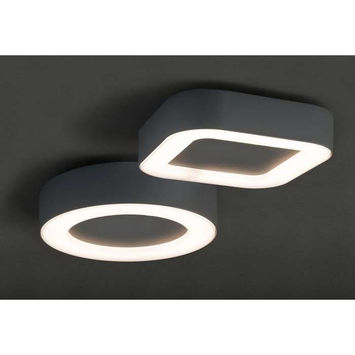 Nowodvorski PUEBLA LED Zewnętrzna Sufitowa Plafon Max moc 12W LED IP54 Grafitowy 9513