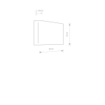 Nowodvorski HAGA Ścienna Kinkiet Max moc 2x40W G9  Biały 9708