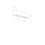 Nowodvorski SOLID Ścienna Kinkiet Max moc 2x60W E27  Szary 9721
