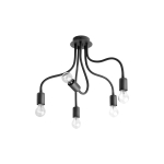 Nowodvorski FLEX Sufitowa Plafon/Przysufitowa Max moc 5x60W E27  Czarny 9766