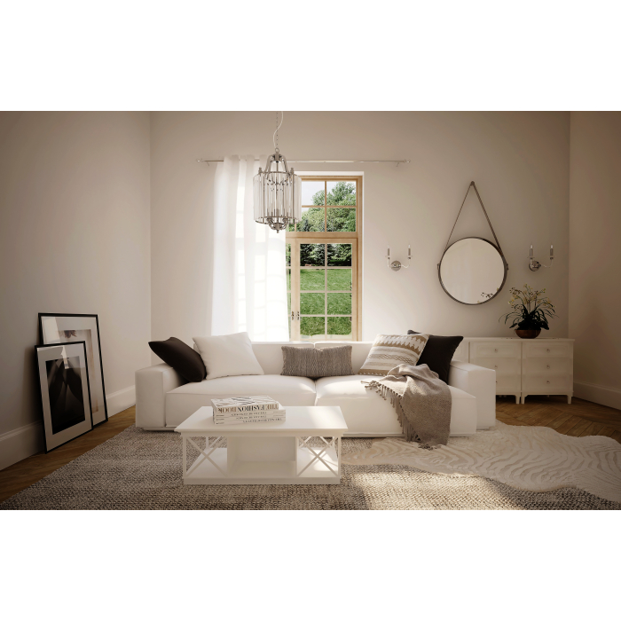 Nowodvorski HAMPTON Ścienna Kinkiet Max moc 2x40W E14  Chrom 8155