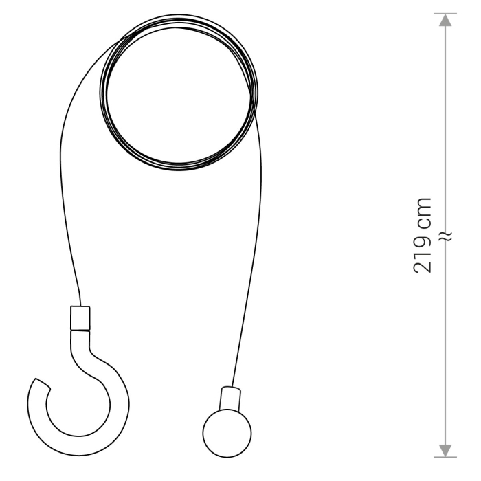 Nowodvorski HANGING SET FOR PICNIC LED Źródła światła i akcesoria  Akcesoria Grafitowy 8106
