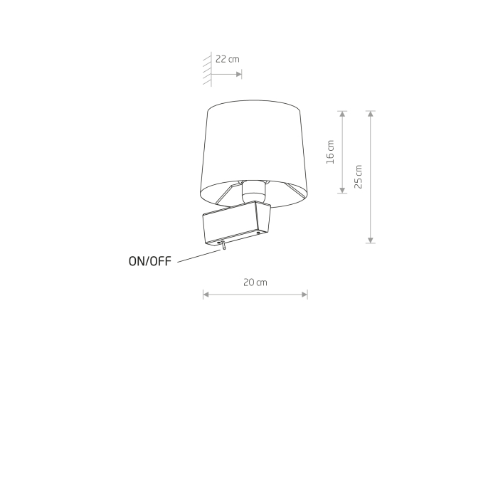 Nowodvorski CHILLIN Ścienna Kinkiet z włącznikiem Max moc 40W, 1x10W only LED E27, G9  Czarno-Złoty 8213