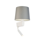 Nowodvorski CHILLIN Ścienna Kinkiet z włącznikiem Max moc 40W, 1x10W only LED E27, G9  Szary 8215