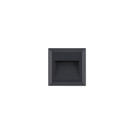 Nowodvorski SIDEWALK SQUARE LED Zewnętrzna Ścienna Natynkowa Max moc 1,6W LED IP54 Czarny 8148