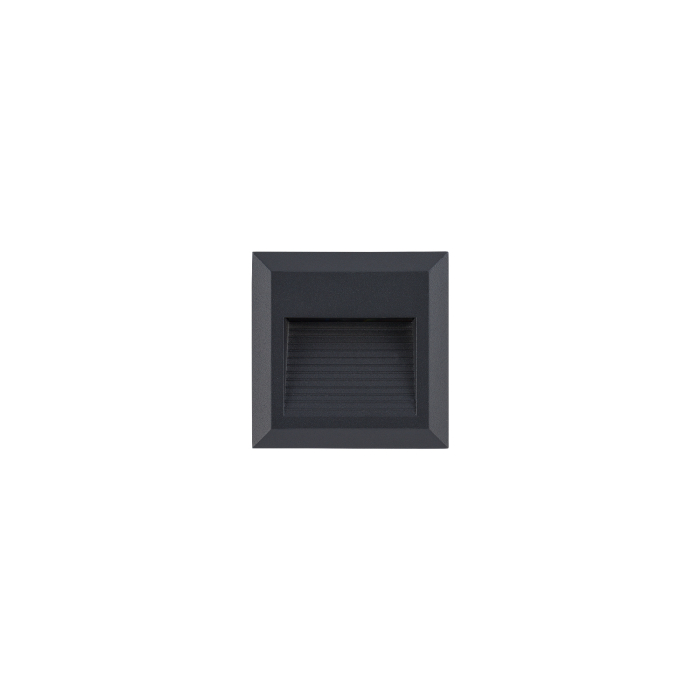 Nowodvorski SIDEWALK SQUARE LED Zewnętrzna Ścienna Natynkowa Max moc 1,6W LED IP54 Czarny 8148