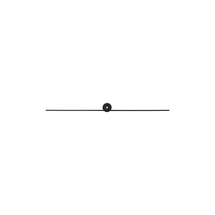 Nowodvorski PIN LED M Ścienna Kinkiet obrazowe Max moc 10W LED IP44 Czarny 8128