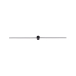 Nowodvorski PIN LED L Ścienna Kinkiet obrazowe Max moc 15W LED IP44 Czarny 8130