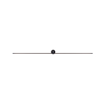 Nowodvorski PIN LED L Ścienna Kinkiet obrazowe Max moc 15W LED IP44 Czarny 8130