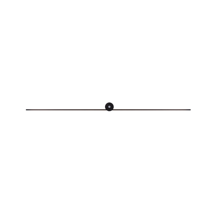 Nowodvorski PIN LED L Ścienna Kinkiet obrazowe Max moc 15W LED IP44 Czarny 8130