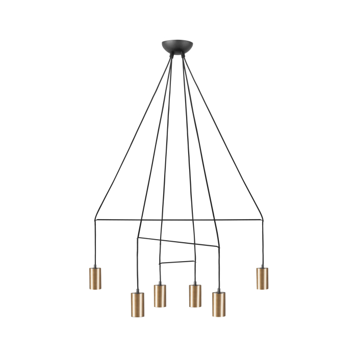 Nowodvorski IMBRIA Sufitowa Wisząca Max moc 10W only LED GU10  Mosiądz 7956