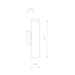 Nowodvorski EYE WALL Ścienna Kinkiet Max moc 10W only LED GU10  Biały 8073