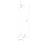 Nowodvorski ZENITH S Sufitowa Wisząca Max moc 1 x 35W GU10  Biały 7997
