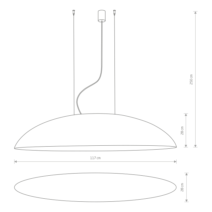 Nowodvorski CANOE Sufitowa Wisząca Max moc 5x40W E27  Czarny 7926