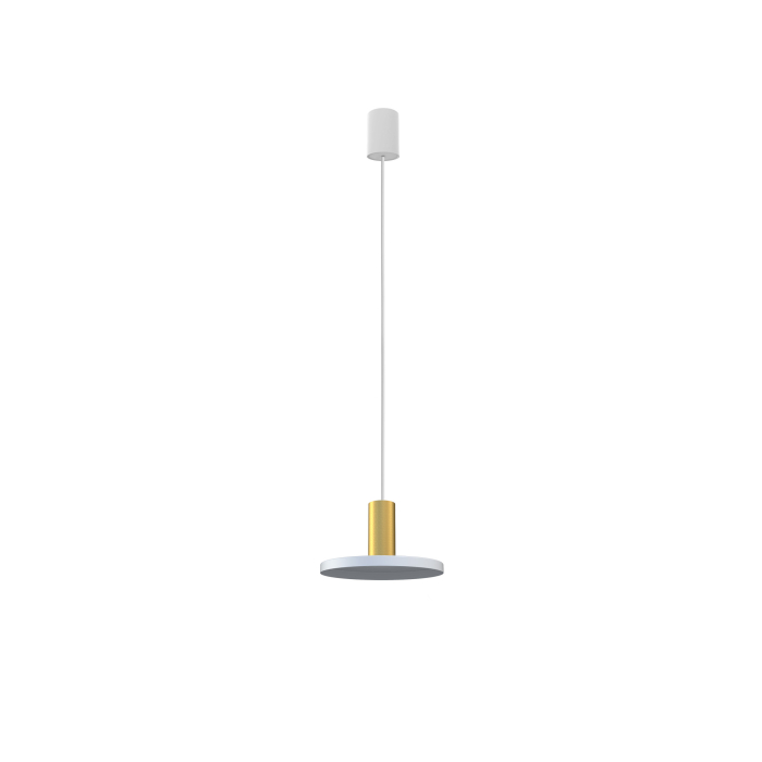 Nowodvorski HERMANOS Sufitowa Wisząca Max moc 10W only LED GU10  Biały/Mosiądz 8038