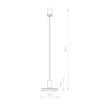 Nowodvorski HERMANOS Sufitowa Wisząca Max moc 10W only LED GU10  Biały/Mosiądz 8038