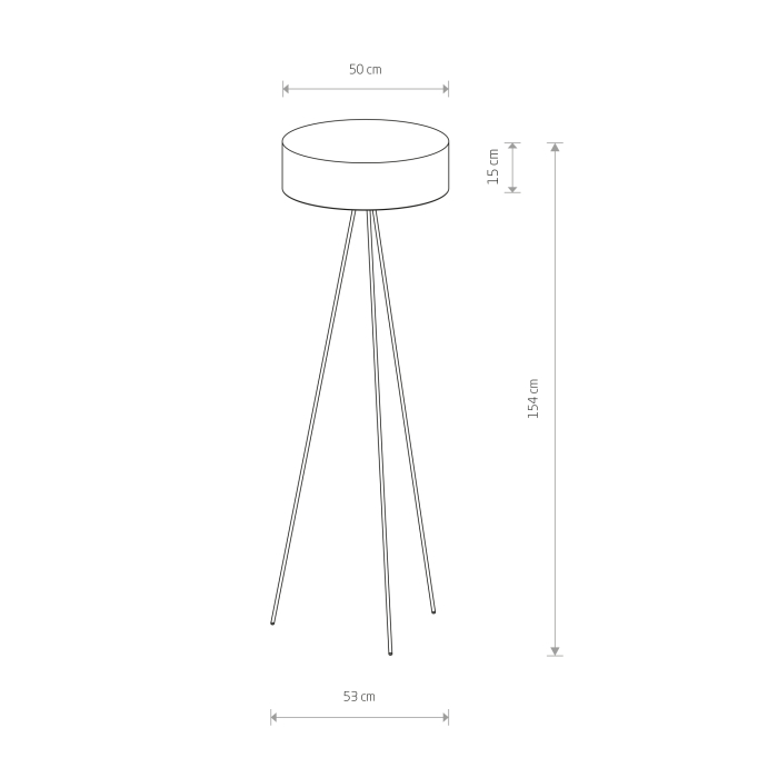Nowodvorski CADILAC Podłogowa Max moc 25W only LED E27  Czarny 7988