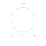 Nowodvorski RING LED M Ścienna Kinkiet Max moc 9W LED  Czarny 7635