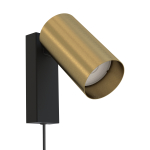 Nowodvorski MONO Ścienna Kinkiet regulowane z włącznikiem Max moc 10W only LED GU10  Mosiądz 7781