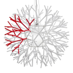 Step Into Design CORAL REEF biało czerwona Wisząca 62 cm ST-7101-1M