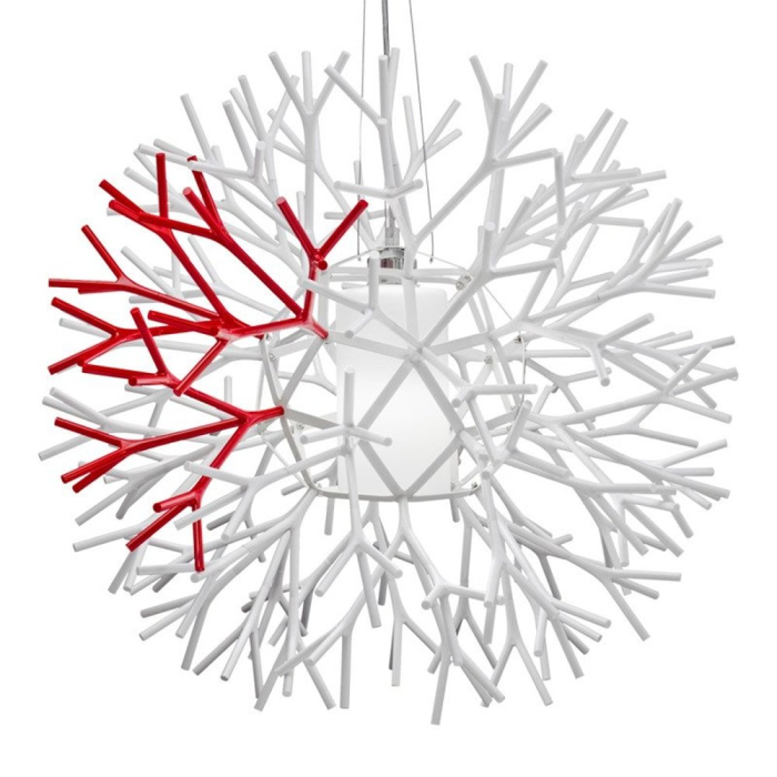 Step Into Design CORAL REEF biało czerwona Wisząca 62 cm ST-7101-1M