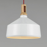 Step into Design Lampa Wisząca NORDIC WOODY biało drewniana 35 cm ST-5097A