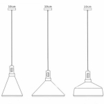 Step into Design Lampa Wisząca NORDIC WOODY biało drewniana 35 cm ST-5097A