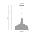 Step into Design Lampa Wisząca NORDIC WOODY biało drewniana 35 cm ST-5097A