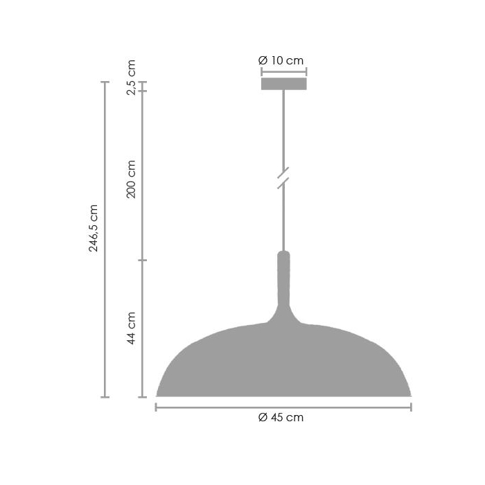 Step Into Design SAUCER Biały 45 cm Wisząca ST-5219