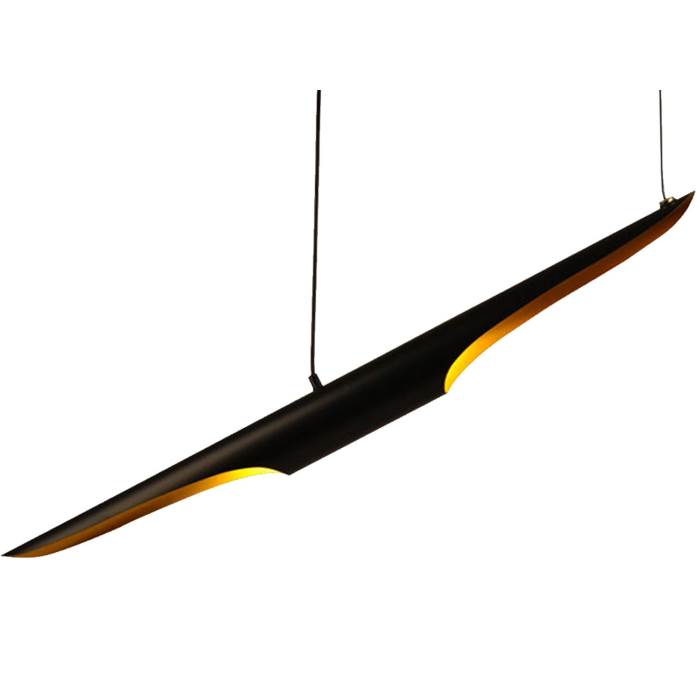 Step into Design Lampa Wisząca BLACK TUBE czarno złota 100 cm ST-0502-1