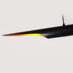 Step into Design Lampa Wisząca BLACK TUBE czarno złota 100 cm ST-0502-1