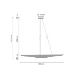 Step into Design Lampa Wisząca BLACK TUBE czarno złota 100 cm ST-0502-1