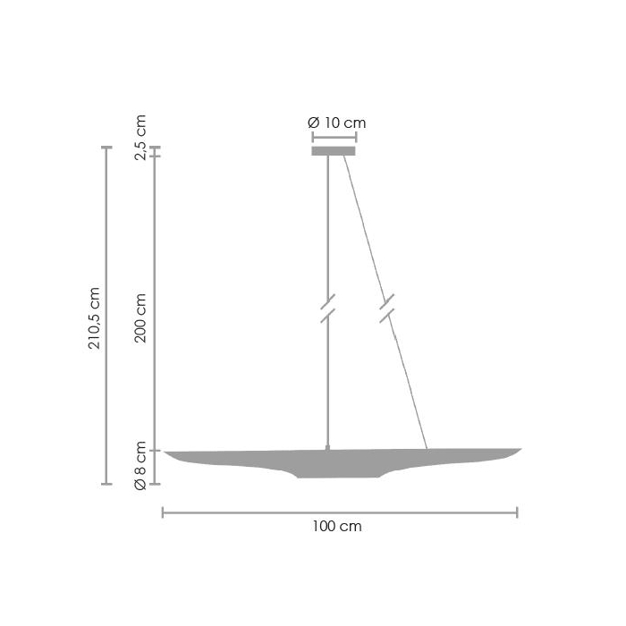Step into Design Lampa Wisząca BLACK TUBE czarno złota 100 cm ST-0502-1