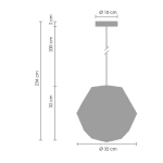 Step into Design Lampa wisząca FUTURI STAR miedziana 32cm (ST-5001-S cooper)