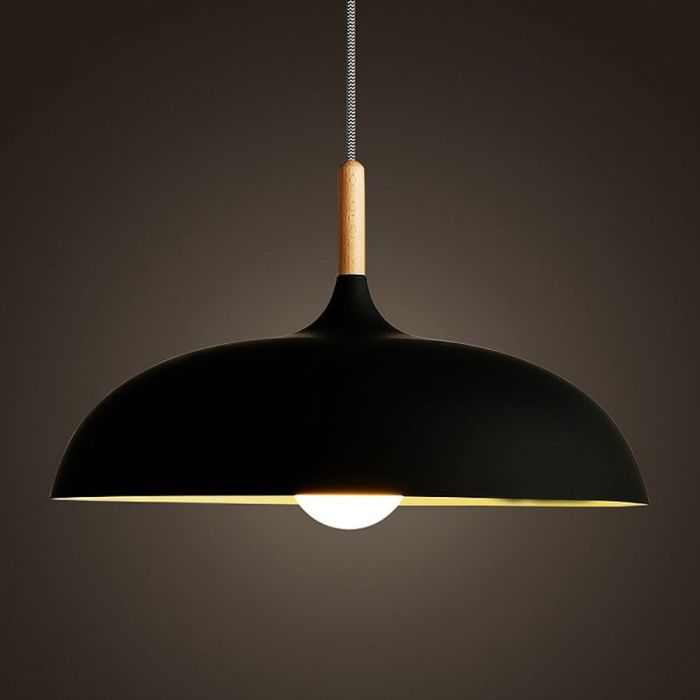 Step into Design Lampa Wisząca SAUCER czarna 45 cm ST-5219 black