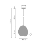 Step Into Design PILLS L Biały 33 cm Wisząca ST-5819 L