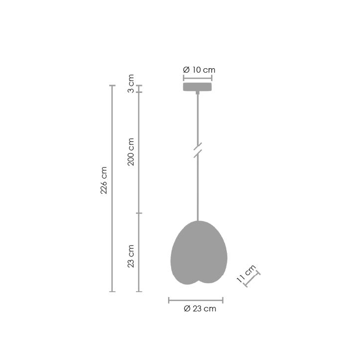 Step Into Design PILLS S Czarny 23 cm Wisząca ST-5819 S