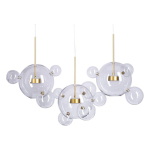 Step into Design Wisząca BUBBLES-14 LED Transparentny - Złoty 3000K