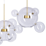 Step into Design Wisząca BUBBLES-14 LED Transparentny - Złoty 3000K