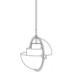Step Into Design MOBILE Lampa wisząca mosiądz 38cm ST-8881