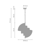 Step Into Design MOBILE Lampa wisząca mosiądz 38cm ST-8881