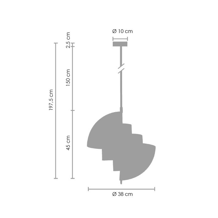 Step Into Design MOBILE Lampa wisząca mosiądz 38cm ST-8881