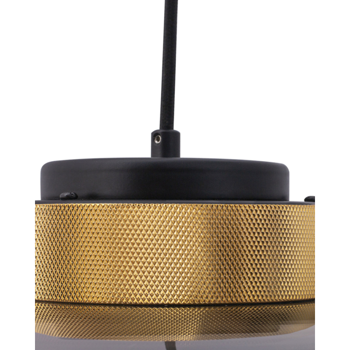 Step into Design Lampa Wisząca BOOM LED szaro złota 25 cm  9969P/A smoky