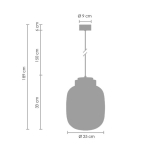 Step into Design Lampa Wisząca BOOM LED szaro złota 25 cm  9969P/A smoky