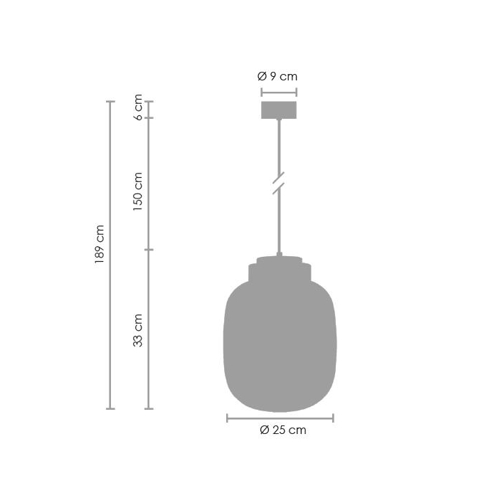 Step into Design Lampa Wisząca BOOM LED szaro złota 25 cm  9969P/A smoky