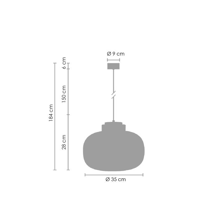 Step into Design Lampa Wisząca BOOM LED szaro złota 35 cm  9969P/B smoky